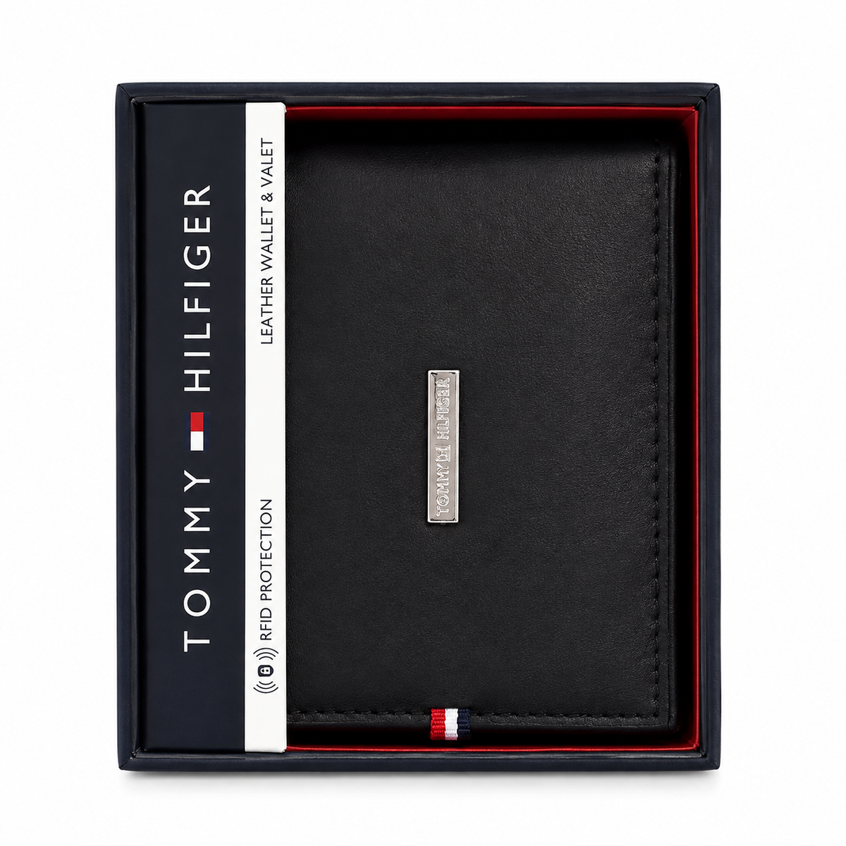 Cartera Tommy Hilfiger Original de Piel para Hombre con Protección RFID – Negra