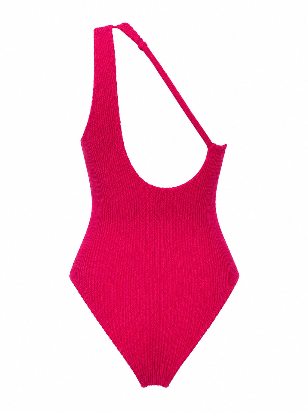 Traje de Baño Completo Old Navy One-Shoulder Textured Pink para Mujer