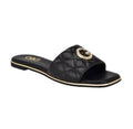 Sandalias GBG Los Angeles Mujer Negro con Herraje G y Cristales