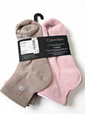 Calcetas Tobilleras Calvin Klein para Mujer – Paquete de 6 Pares Blanco/Rosa/Café