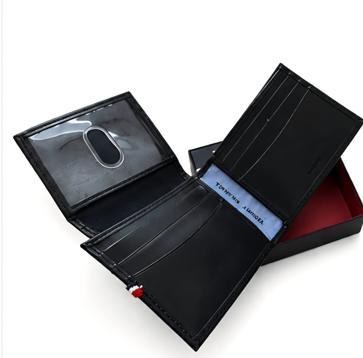 Cartera Tommy Hilfiger Original de Piel para Hombre con Protección RFID – Negra