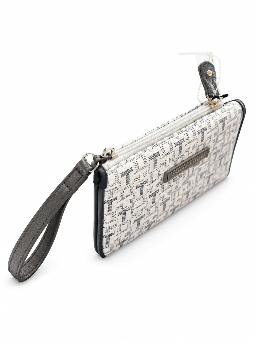 Muñequera Tommy Hilfiger Original Wristlet Monogram con Correa de Mano