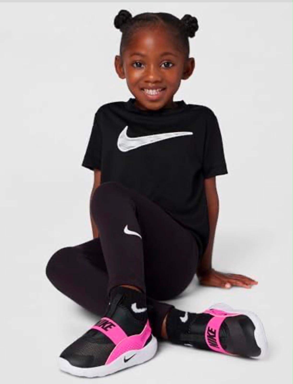 Nike Flex Runner 4 para Niños – Fucsia Láser, Blanco y Negro