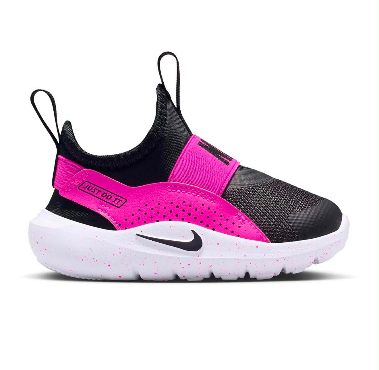 Nike Flex Runner 4 para Niños – Fucsia Láser, Blanco y Negro